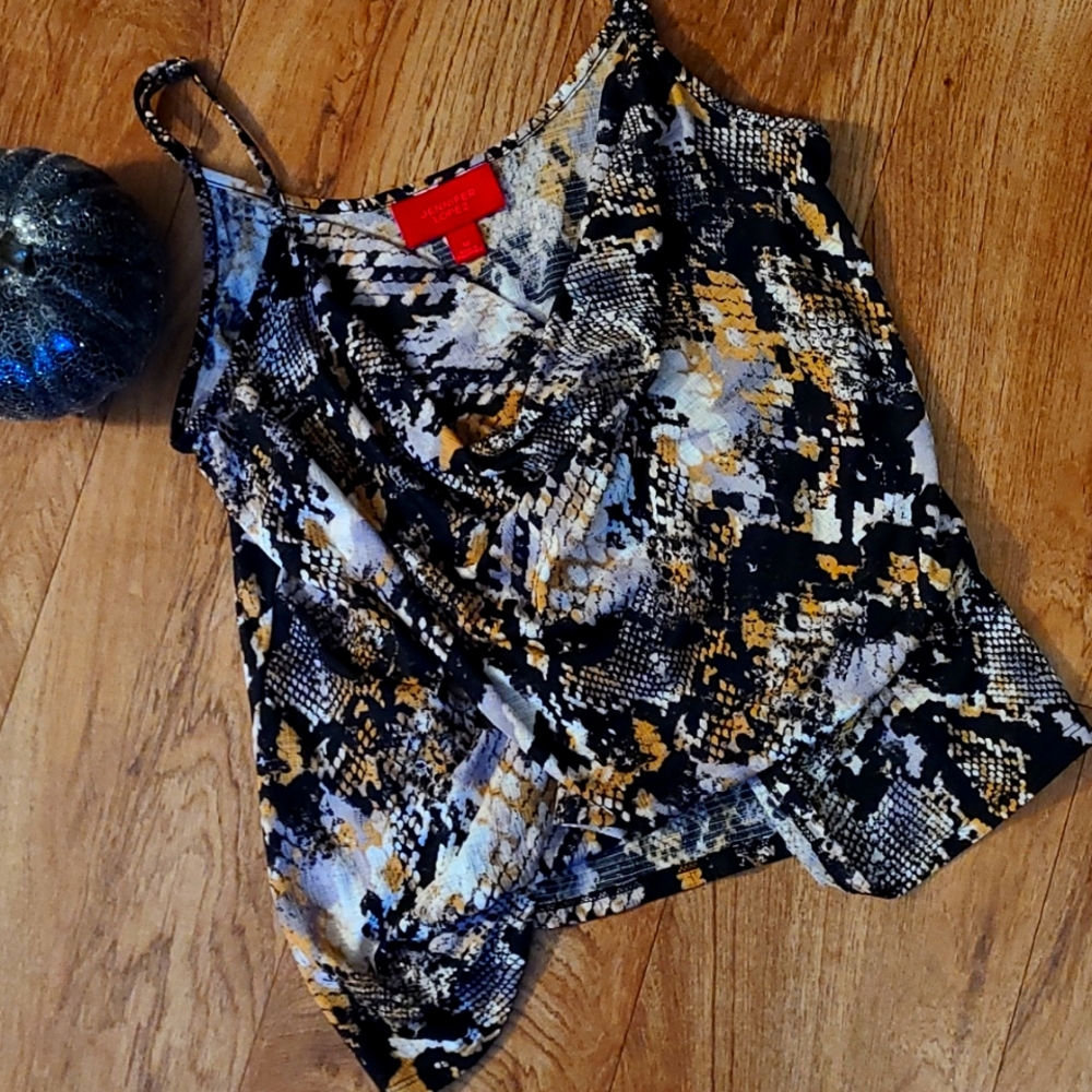 Jennifer Lopez snakeskin print tank in size M.